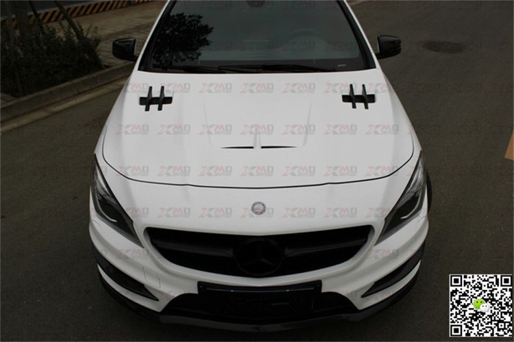 奔馳W117改裝包圍CLA200 CLA260 CLA45改裝碳纖維機(jī)蓋 引擎蓋排氣