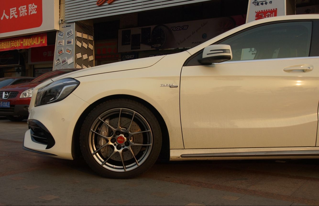 全新2016 BENZ A45 AMG升級(jí)BBS RF鍛造輪圈