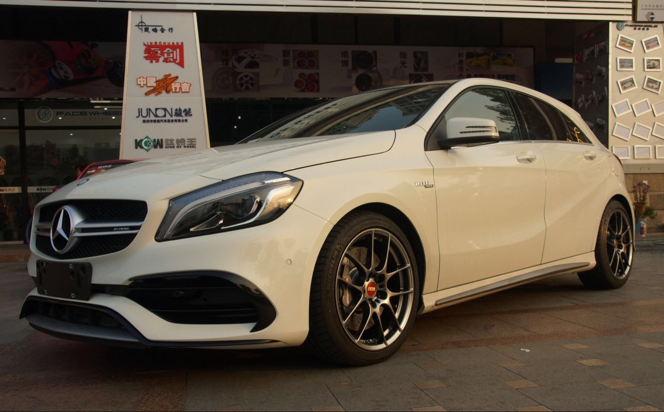 全新2016 BENZ A45 AMG升級(jí)BBS RF鍛造輪圈