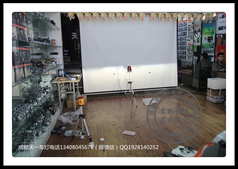 成都豐田酷路澤改裝歐司朗氙氣燈海拉雙光透鏡LED天使眼日行燈