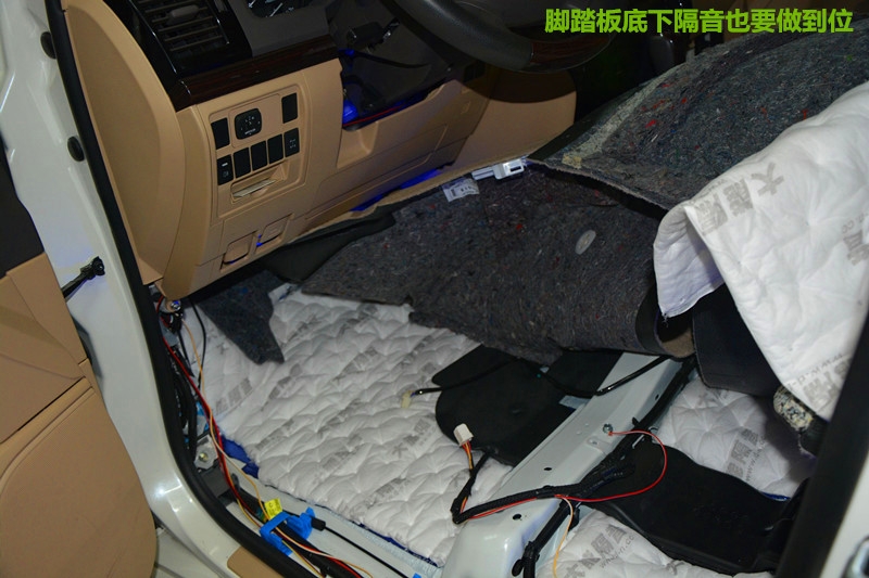 豐田陸地巡洋艦大能全車隔音降噪、音響改裝 唐山博納汽車音響