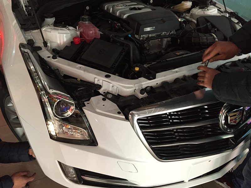 上海凱迪拉克ATS-L改日行燈 海拉5透鏡 歐司朗氙氣燈安定器