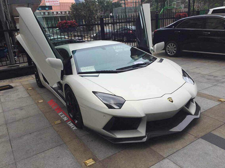 蘭博基尼LP700改裝DMC碳纖維大小包圍 Aventador寬體前后唇尾翼嘴