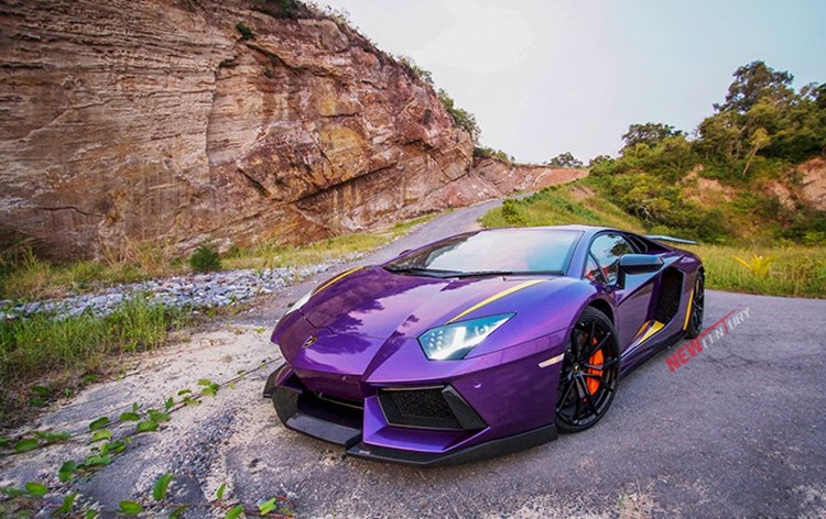 蘭博基尼LP700改裝DMC碳纖維大小包圍 Aventador寬體前后唇尾翼嘴