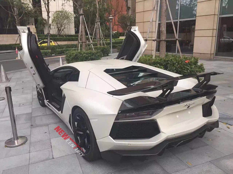 蘭博基尼LP700改裝DMC碳纖維大小包圍 Aventador寬體前后唇尾翼嘴