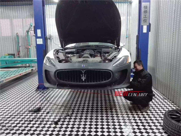 瑪莎拉蒂改裝DMC前杠 GT改裝大包圍前杠樹脂加碳纖維套件