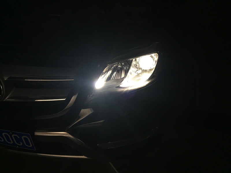 |奔馳GLK260改燈|車燈升級海拉5透鏡 歐司朗氙氣燈 安定器