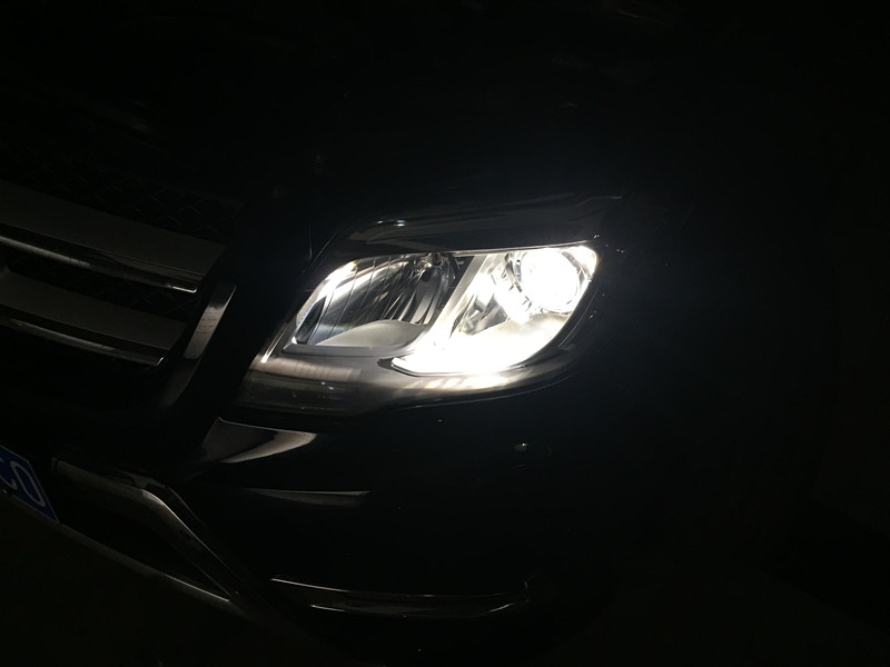 |奔馳GLK260改燈|車燈升級海拉5透鏡 歐司朗氙氣燈 安定器