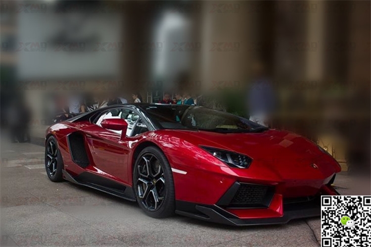 蘭博基尼aventador LP700改裝revozport包圍碳纖維前唇前杠