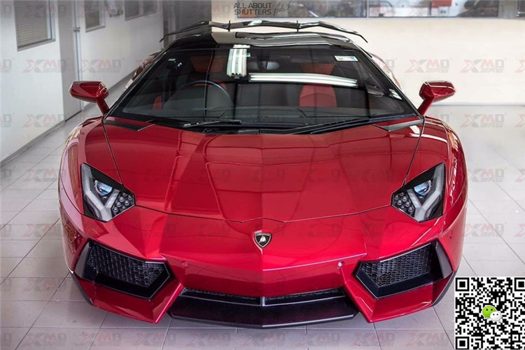 蘭博基尼aventador LP700改裝revozport包圍碳纖維前唇前杠