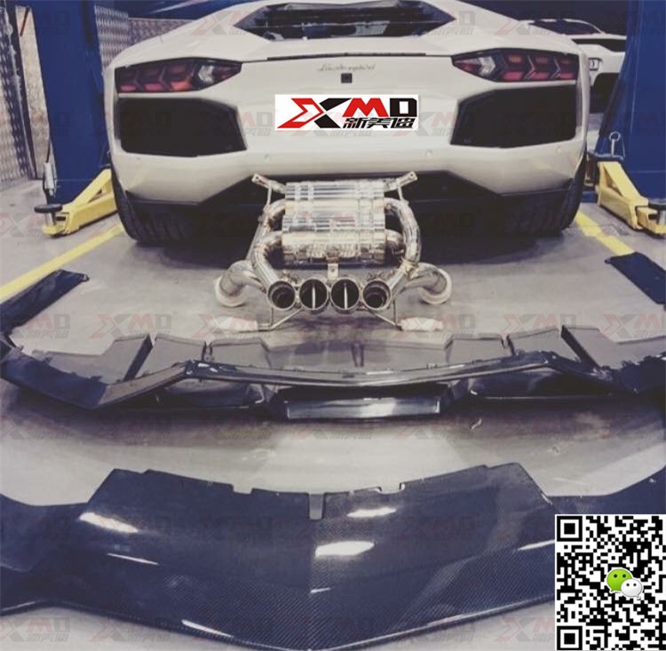 蘭博基尼aventador LP700改裝revozport包圍碳纖維前唇前杠