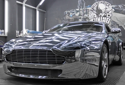 ASTON MARTINN阿斯頓馬丁 改色貼膜 PWF電鍍銀施工完成