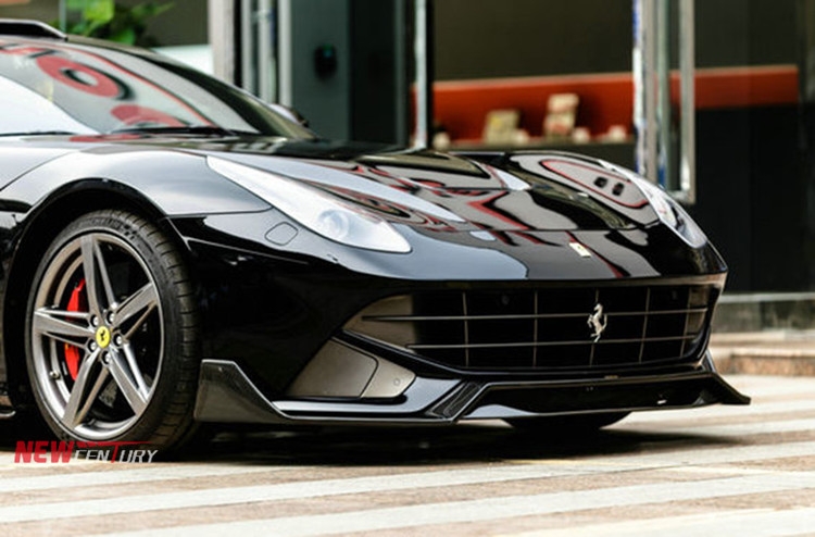 法拉利 F12berlinetta改裝DMC碳纖維前唇  包圍材質(zhì)做工：碳纖維/carbon fibre  改裝套件前唇 一件 另有DMC后唇 側(cè)裙 尾翼選購(gòu)