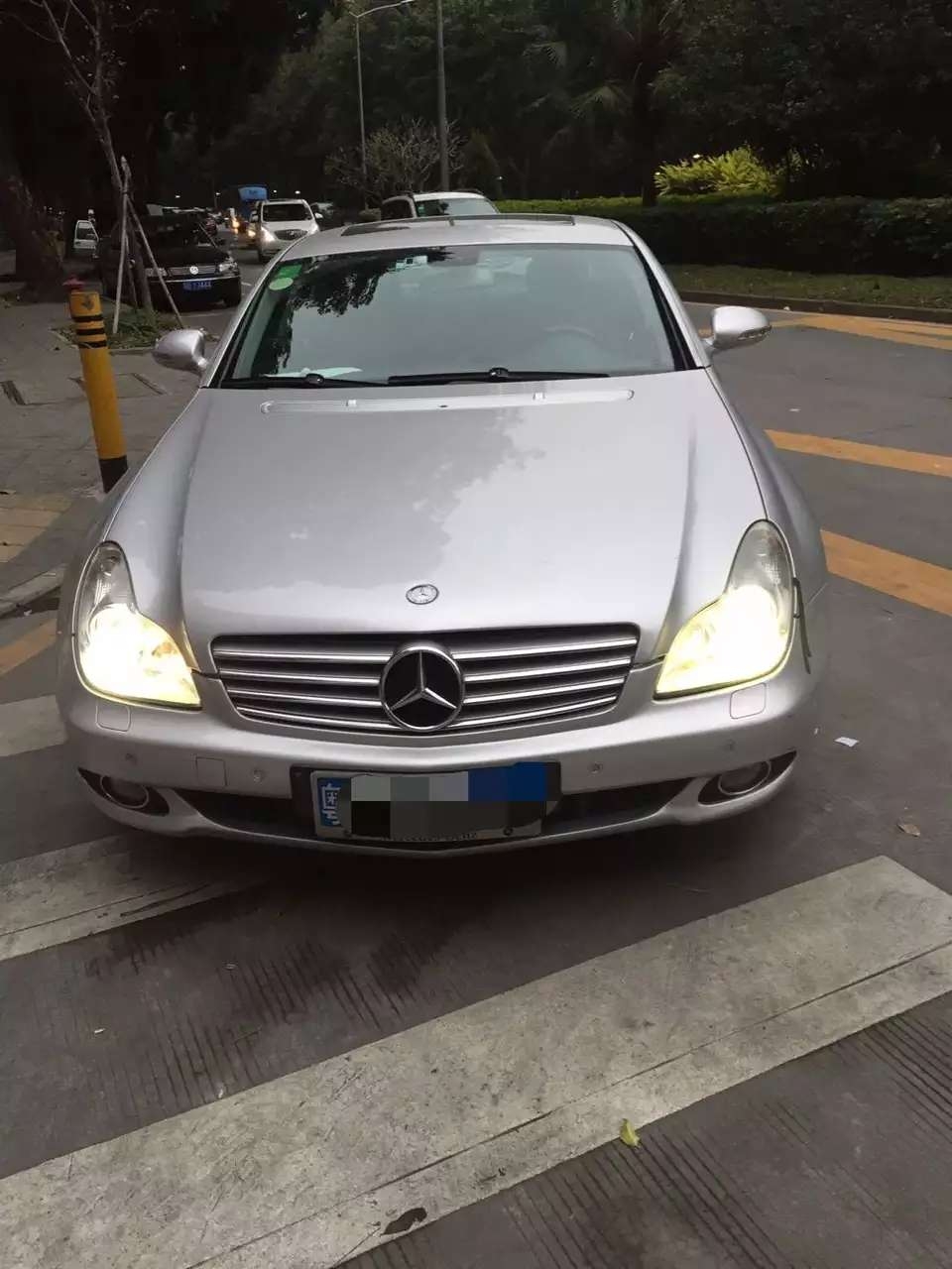 奔馳cls改裝德國海拉5透鏡    深圳光速車改改燈