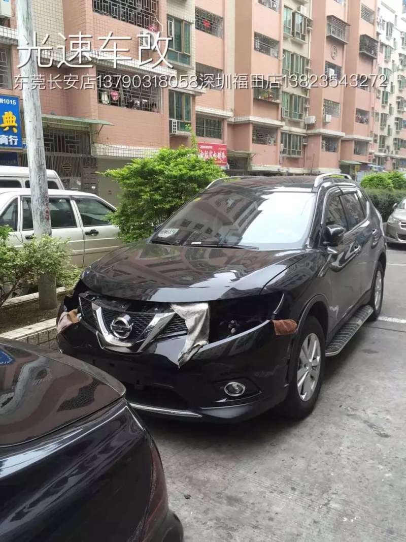 新車(chē)新奇駿改裝德國(guó)海拉5雙光透鏡   深圳光速車(chē)改改燈