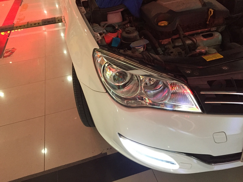 【榮威350車燈升級案例】上海榮威350改裝Q5透鏡 巖崎氙氣燈燈泡