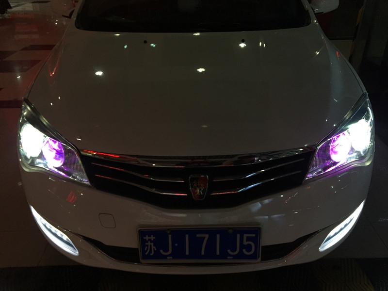 【榮威350車燈升級案例】上海榮威350改裝Q5透鏡 巖崎氙氣燈燈泡