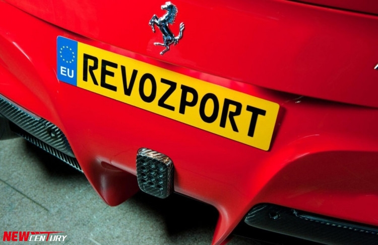 法拉利F12后杠LED燈配件 Ferrari碳纖維后包圍LED燈罩 剎車燈蓋子
