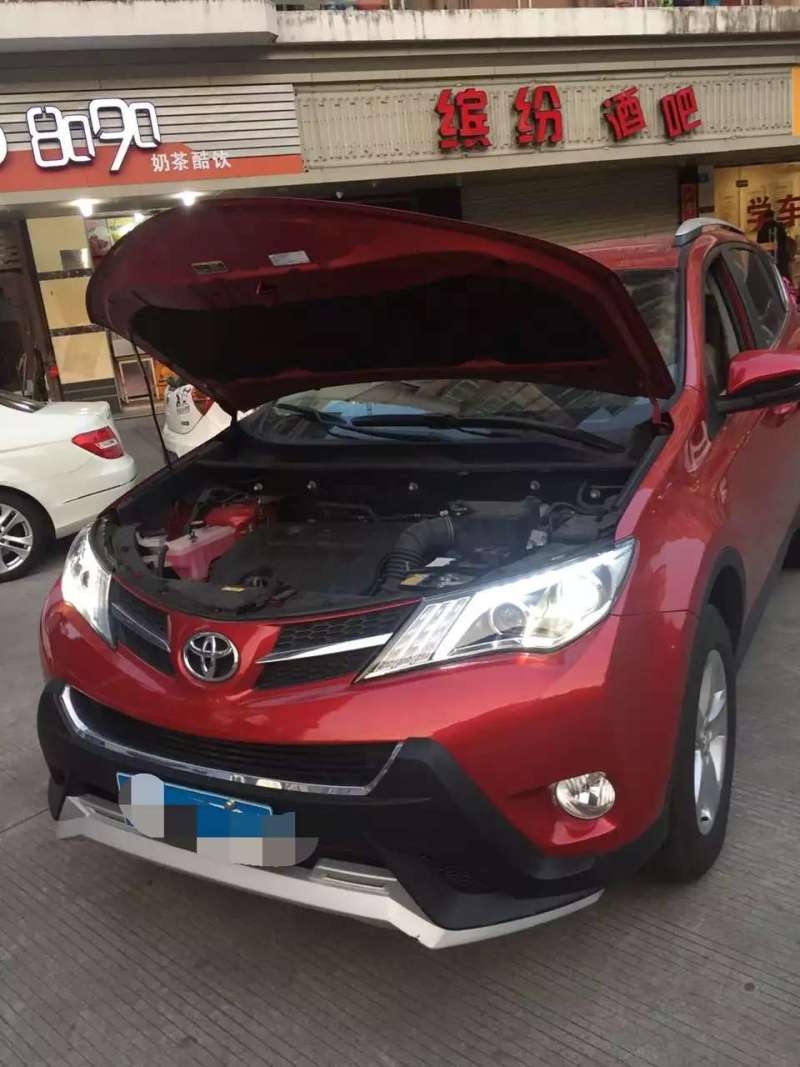 rav4燈光改裝淚眼大燈總成    深圳光速車改改燈