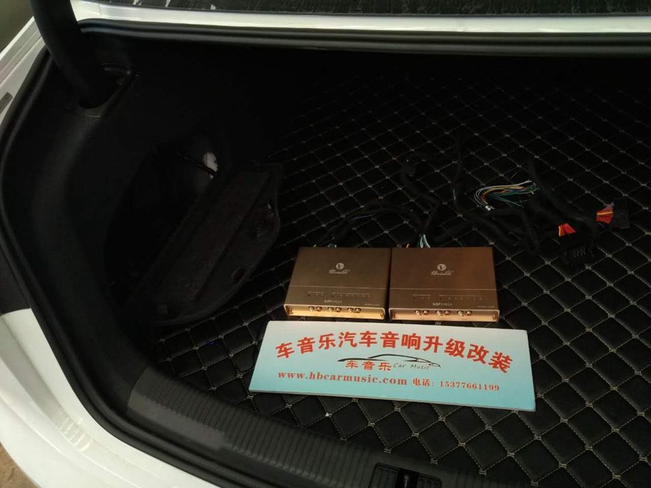 武漢汽車音響改裝-之奧迪A6L音響改裝[卡萊 維爾帝DSP]眾星拱月仍無損高能風(fēng)采