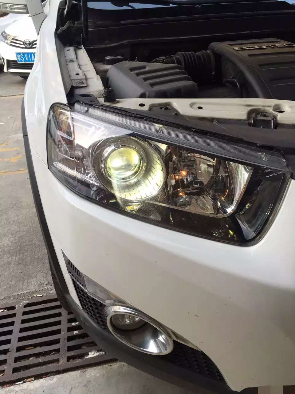 科帕奇車燈升級Q5雙光透鏡    深圳光速車改改燈