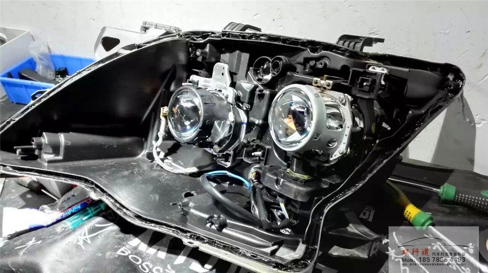 南宁双行道车灯升级-《LX570》全新进口海拉6+原装进口海拉5，四透镜