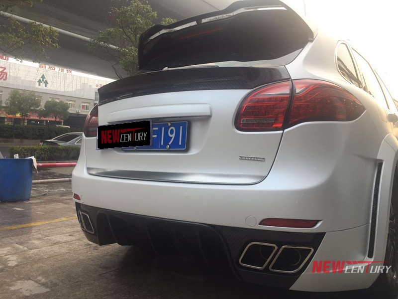 保時捷卡宴958改裝mansory寬體大包圍 老款卡宴改裝碳纖維機蓋尾翼寬體包圍