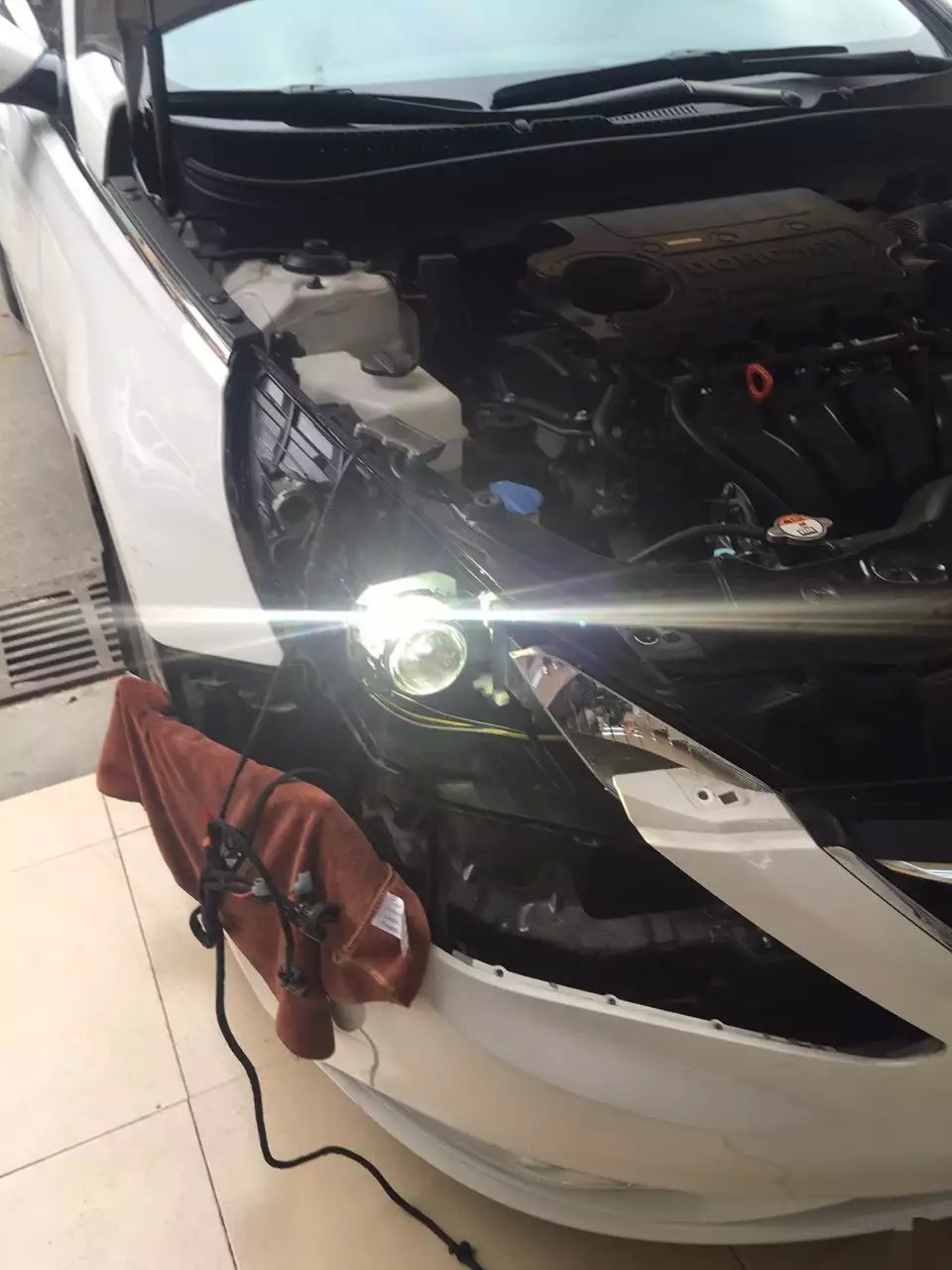 索8燈光升級Q5雙光透鏡   深圳光速車改改燈