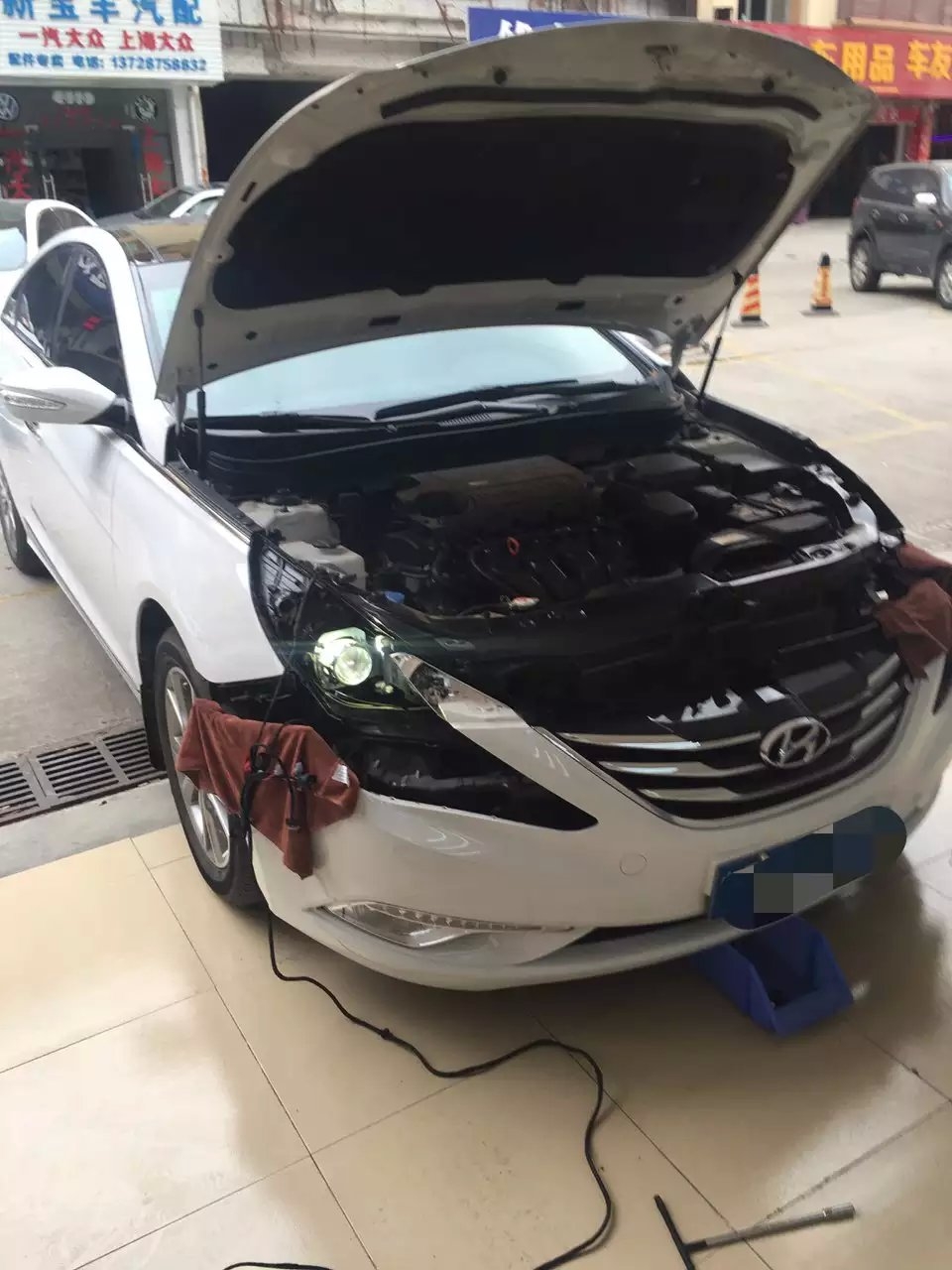 索8燈光升級Q5雙光透鏡   深圳光速車改改燈