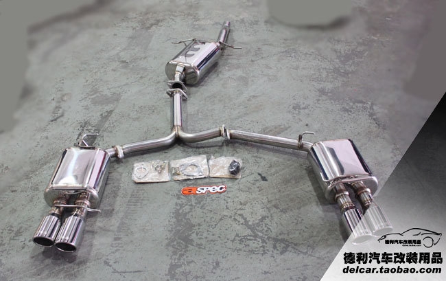 奧迪A4L改裝B12避震 S4中網(wǎng) ASPEC排氣 TTS輪圈 ECU升級(jí)
