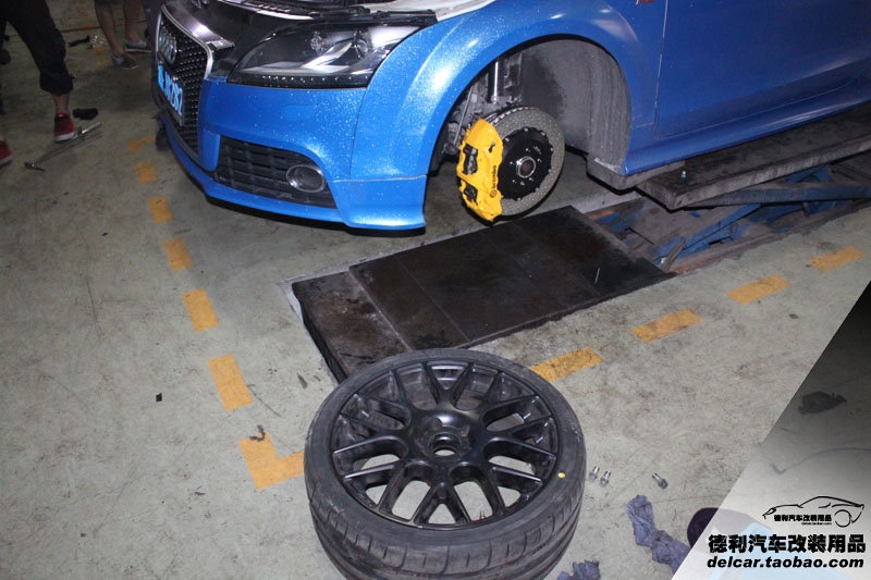 奧迪TTS 改裝 KW V3減震 BREMBO GT剎車 BC HBS02 鍛造輪圈