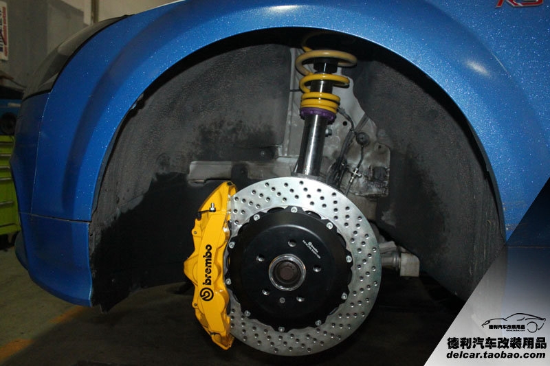 奧迪TTS 改裝 KW V3減震 BREMBO GT剎車 BC HBS02 鍛造輪圈