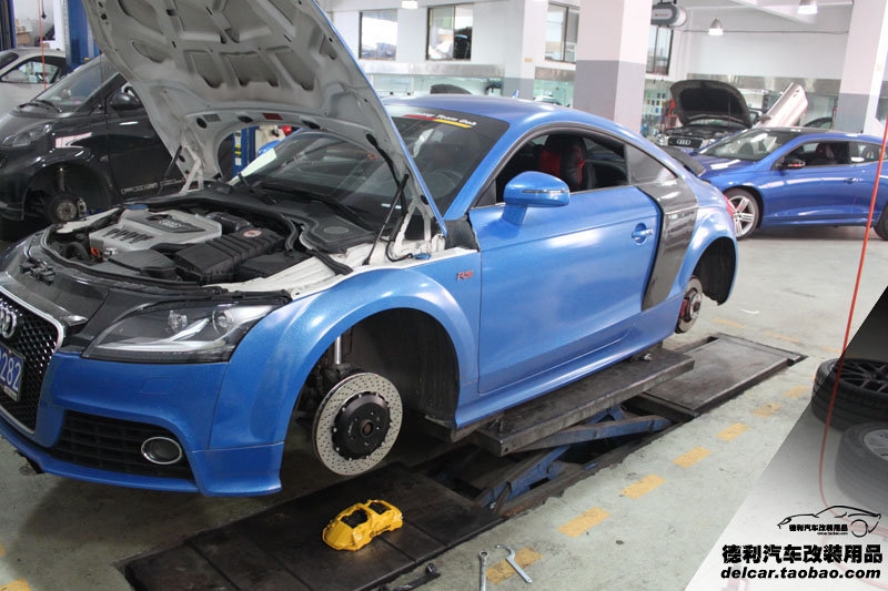 奧迪TTS 改裝 KW V3減震 BREMBO GT剎車 BC HBS02 鍛造輪圈