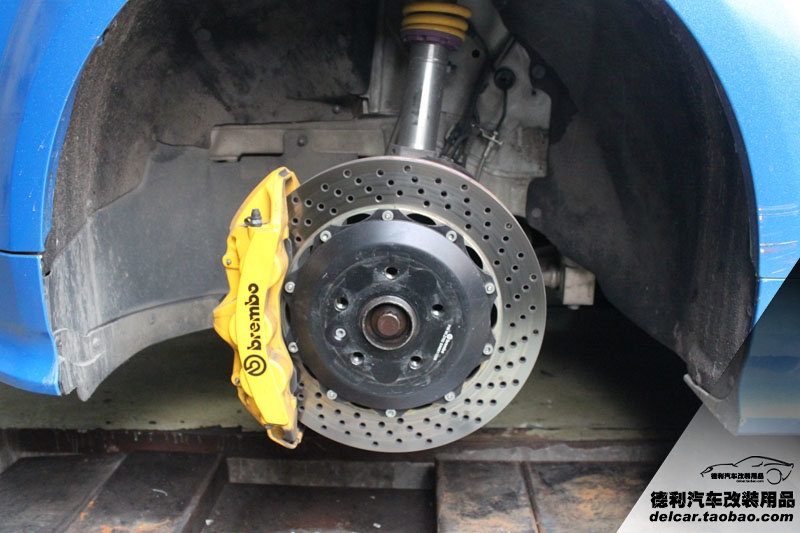 奧迪TTS 改裝 KW V3減震 BREMBO GT剎車 BC HBS02 鍛造輪圈