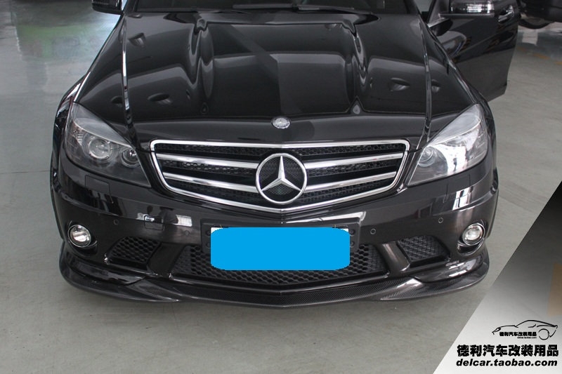 奔馳C63 AMG 改裝天蝎排氣 碳纖前唇