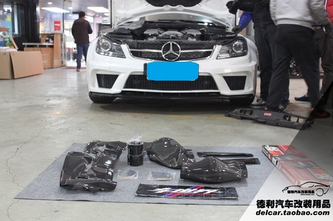 奔馳C63 AMG升級Gruppe M進氣套件