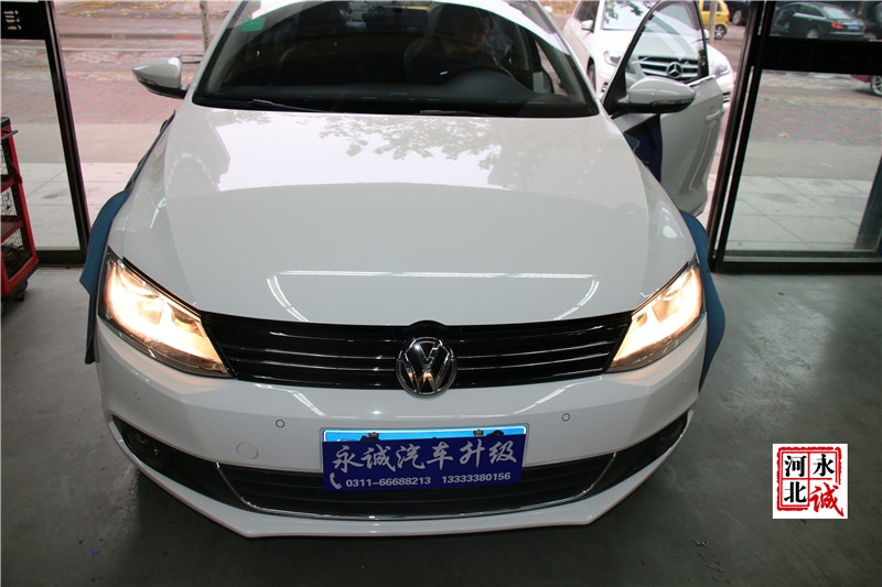 【永誠(chéng)汽車(chē)】石家莊速騰改燈，進(jìn)口海拉5透鏡+歐司朗5500K氙氣燈+光導(dǎo)天使眼