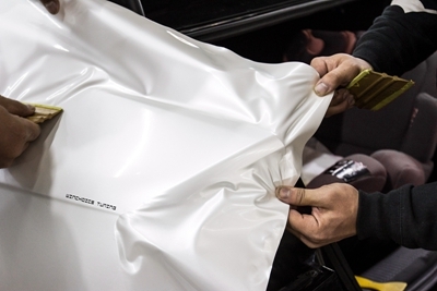 Audi 奧迪 A6 貼膜改色 PWF糖果白 施工中