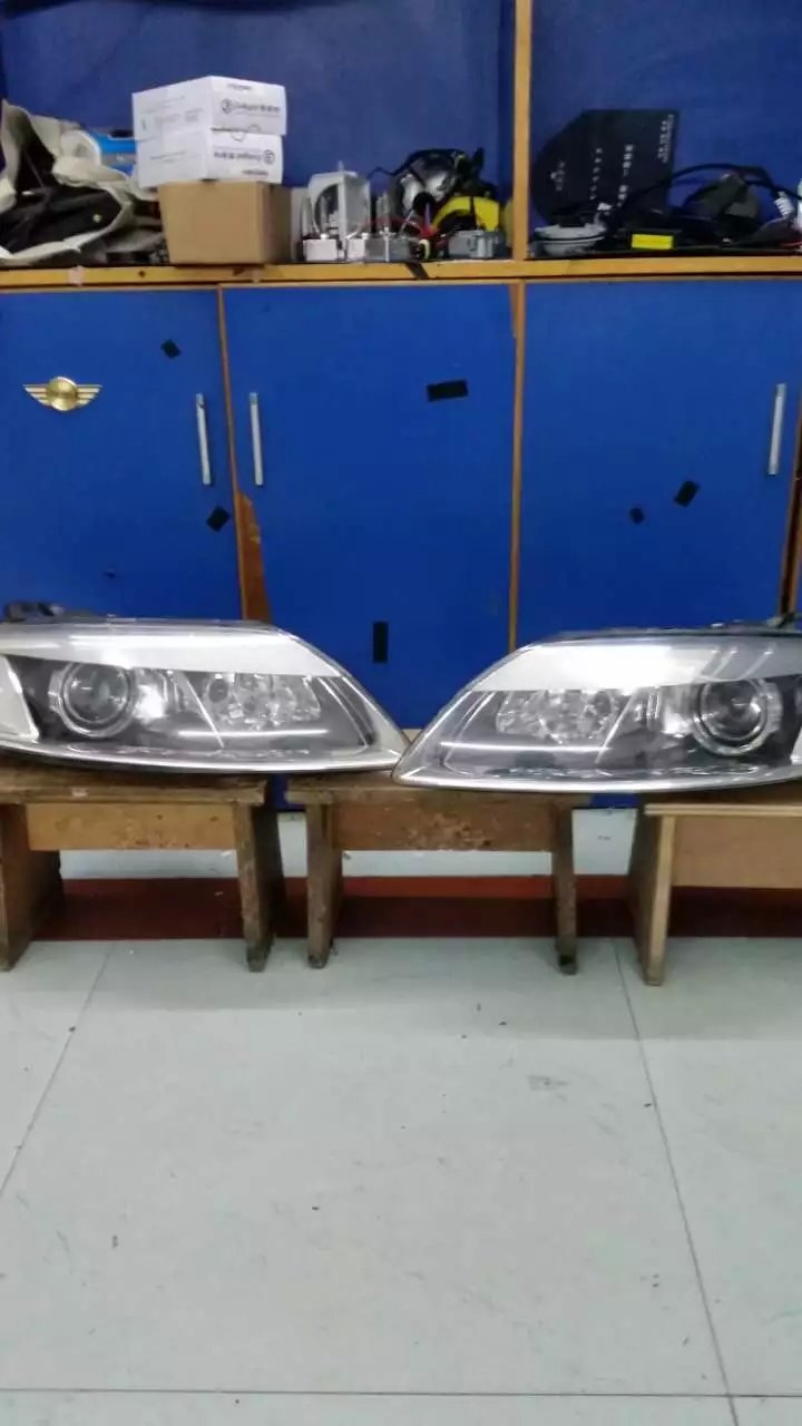 【每日改裝案例】奧迪q7車燈升級(jí)Q5雙光透鏡 深圳光速車改改燈