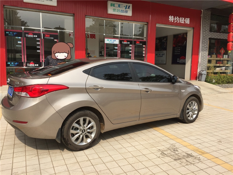 武漢汽車貼膜武昌南湖現(xiàn)代朗動(dòng)全車愛思酷膜施工案例/愛思酷膜好不好？產(chǎn)家哪里