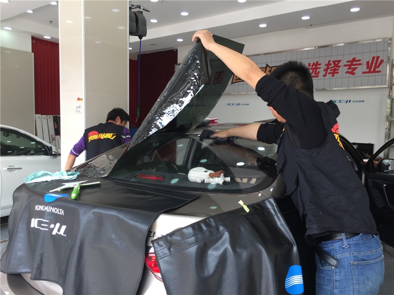 武漢汽車貼膜武昌南湖現(xiàn)代朗動(dòng)全車愛思酷膜施工案例/愛思酷膜好不好？產(chǎn)家哪里