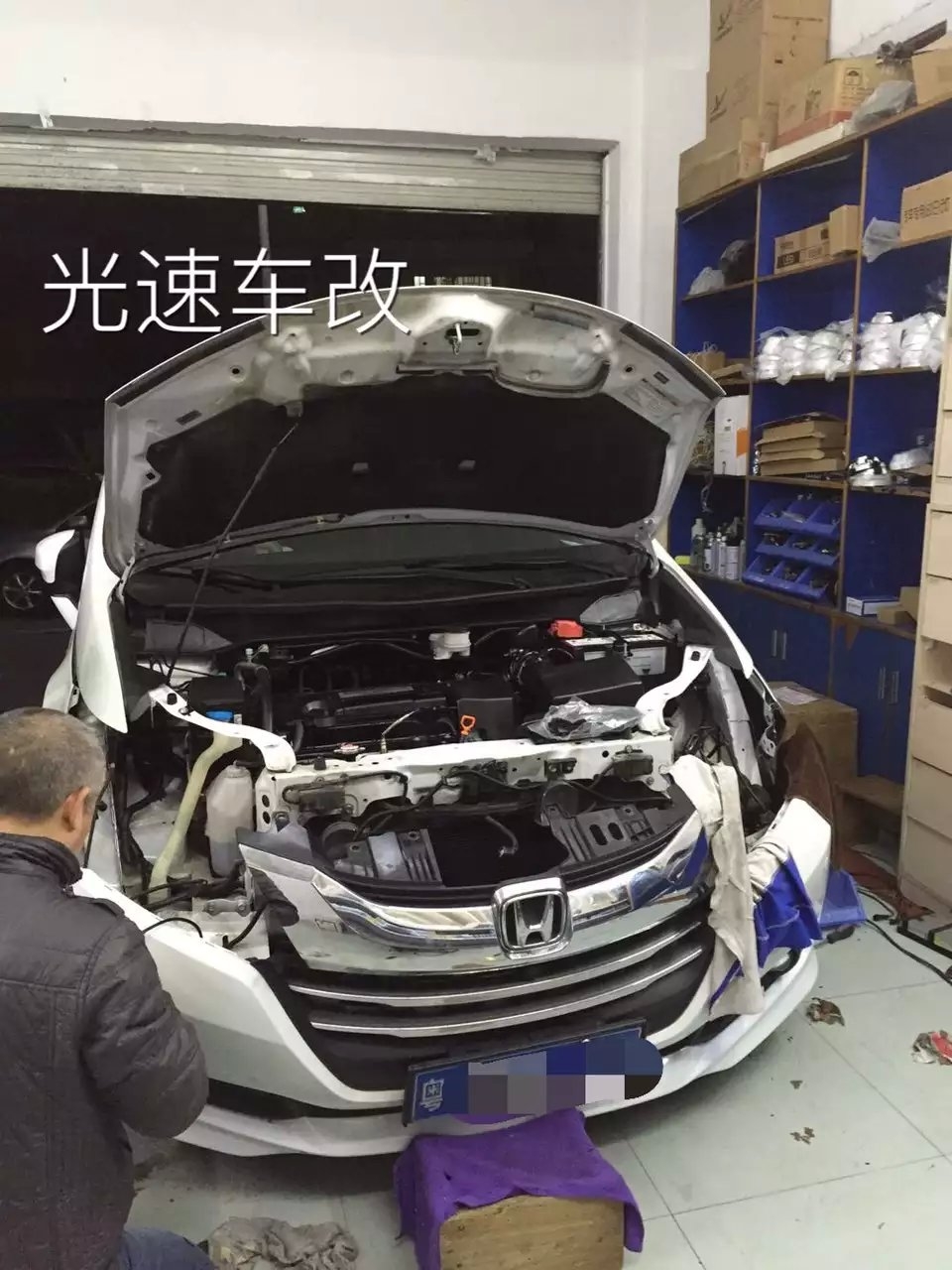 【每日改燈作品】新歐德賽燈光升級海拉5雙光透鏡   深圳光速車改改燈