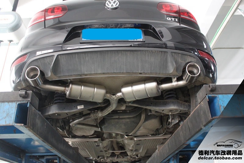 大眾GTI 改裝 akr排氣天蝎