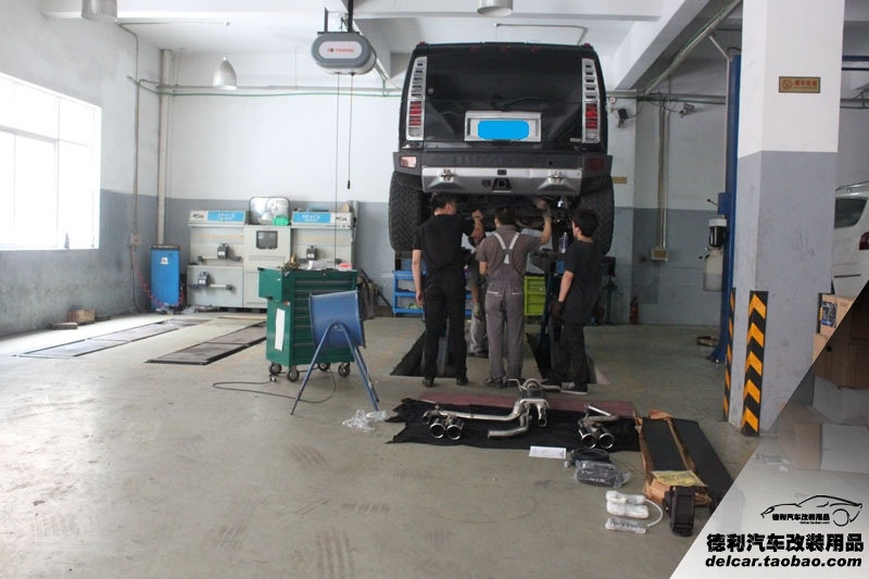 悍馬H2 改裝 ASPEC排氣 電動踏板
