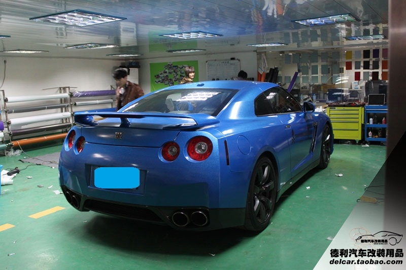 日產(chǎn)尼桑R35 改裝 WALD前保 珠光膜