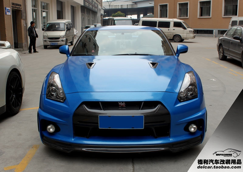 日產(chǎn)尼桑R35 改裝 WALD前保 珠光膜