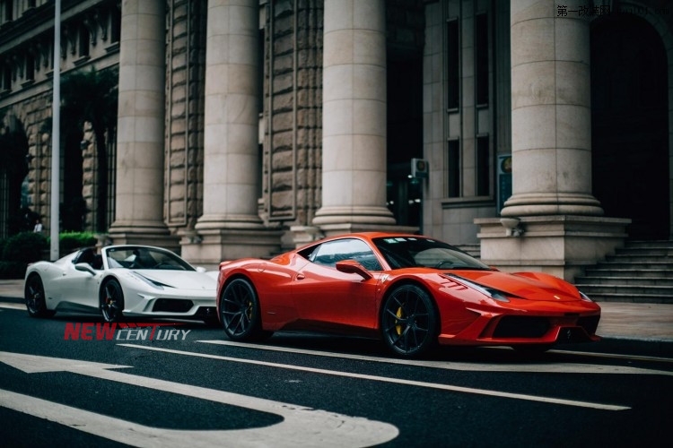 法拉利458改裝DMC大包圍 Ferrari458升級(jí)限量版SpecialeA高配前杠