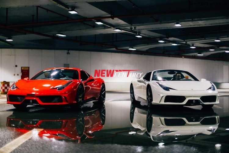 法拉利458改裝DMC大包圍 Ferrari458升級(jí)限量版SpecialeA高配前杠
