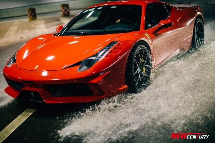 法拉利458改裝DMC大包圍 Ferrari458升級(jí)限量版SpecialeA高配前杠