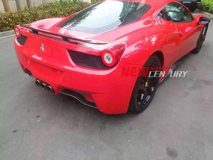 法拉利458碳纖維尾翼 Ferrari458改裝Novitec Rosso定風(fēng)翼 雙層